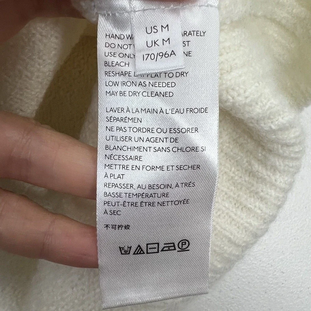 Anthropologie Size M Naomi Sweater Merino Wool Blend Boat Neck Oversized Slouchy